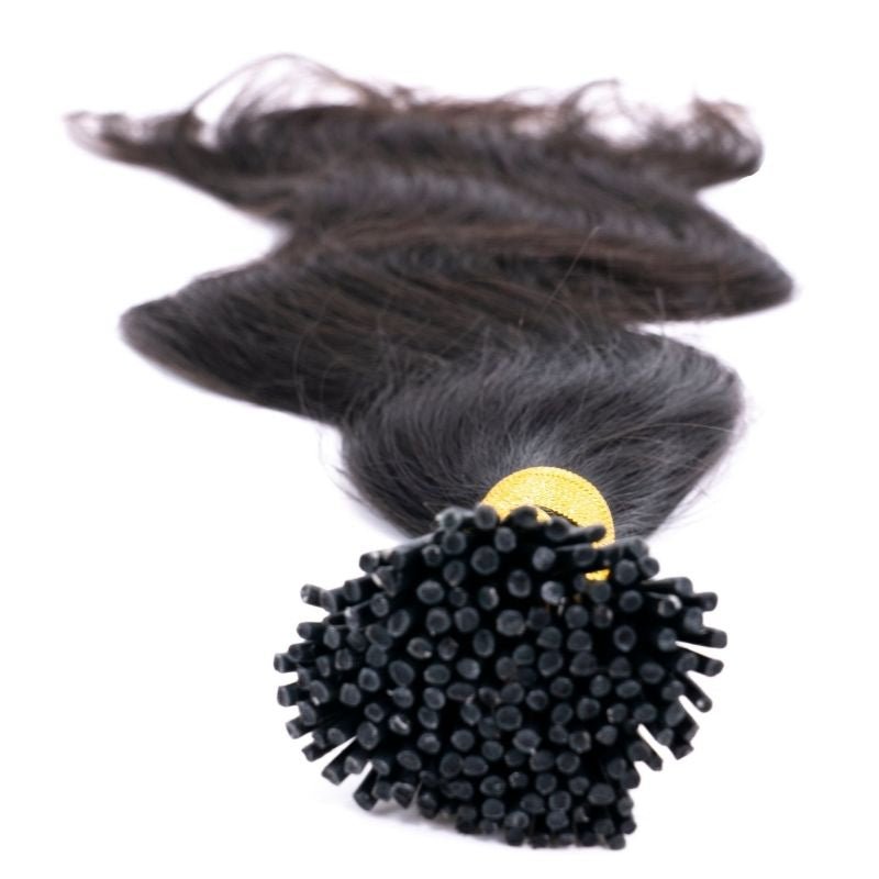 Indian Wavy Natural Black I-Tip - Regality Hair & Beauty
